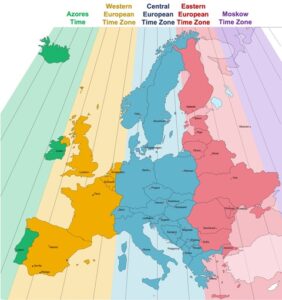tijdzones Europe